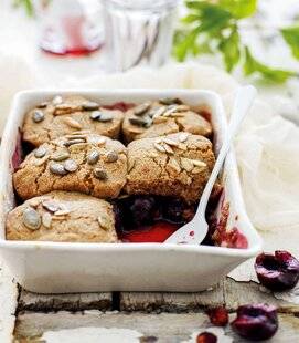 Gourmand 519 Cobbler aux cerises et au sarrasin