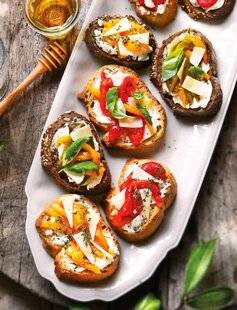 Gourmand 520 TARTINES AUX POIVRONS