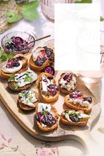 Gourmand 520 TARTINES À LA COMPOTÉE DE CERISE