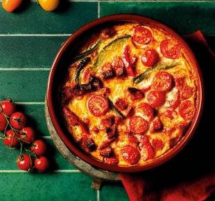 Gourmand 520 CLAFOUTIS AUX POIVRONS ET AU CHORIZO