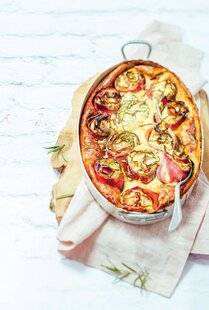 Gourmand 520 CLAFOUTIS DE COURGETTE, JAMBON ET CHÈVRE