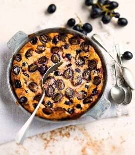 Gourmand 520 CLAFOUTIS AUX RAISINS ET AMANDE