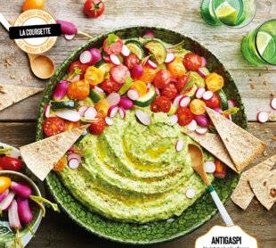Gourmand 521 HOUMOUS AUX COURGETTES ET HARICOTS BLANCS
