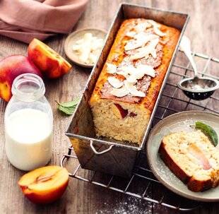 Gourmand 521 CAKE SANS FARINE, POMME, NECTARINE, AMANDE