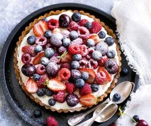 Gourmand 521 Tarte mascarpone et chocolat blanc aux fruits rouges
