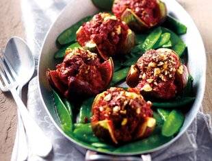 Gourmand 523 FIGUES FARCIES AU BŒUF, AUX NOISETTES ET AU PAIN D'ÉPICES