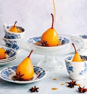 Gourmand 524 Poire pochée aux épices et au rhum