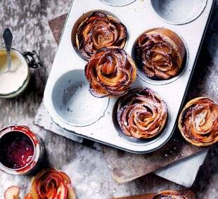 Gourmand 524 Minitartes aux pommes, façon bouquet de roses