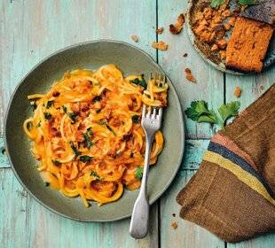 Gourmand 524 SPAGHETTIS À LA CRÈME DE BUTTERNUT