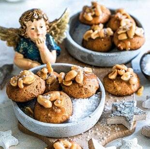 Gourmand 525 Petits gâteaux au beurre de cacahuète, caramel et fleur de sel