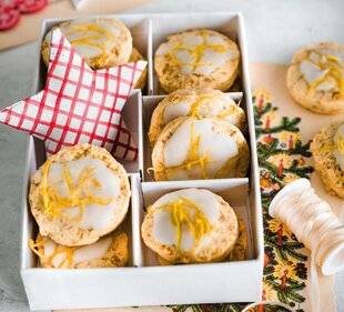 Gourmand 525 Sablés aux noix de cajou et glaçage au citron