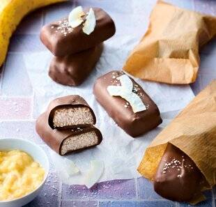 Gourmand 527 BARRES CHOCOLATÉES À LA BANANE FAÇON BOUNTY