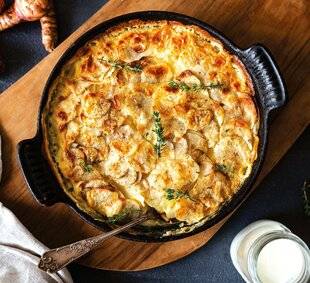 Gourmand 527 GRATIN DE TOPINAMBOUR ET DE POMME DE TERRE