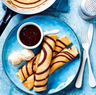 Gourmand 527 Crêpes marbrées au chocolat