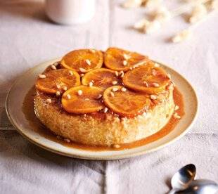 Gourmand 528 Gâteau de riz caramélisé à l'orange et aux pignons