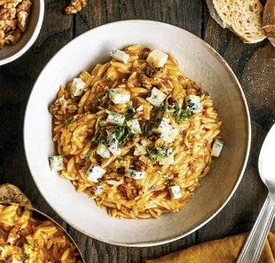 Gourmand 529 AVOINES FAÇON RISOTTO, COURGE, BLEU ET NOIX