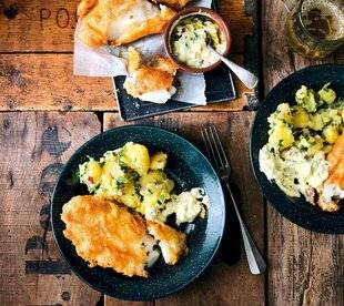 Gourmand 530 CABILLAUD PANÉ ET SALADE DE POMME DE TERRE