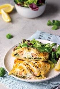 Gourmand 530 FEUILLETÉ SAUMON, ÉPINARDS ET RICOTTA