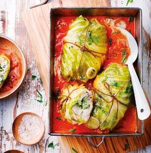 Gourmand 530 CHOU FARCI AU MERLU ET SA SAUCE TOMATE