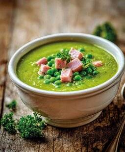 Gourmand 530 SOUPE DE PETITS POIS, DÉS DE JAMBON