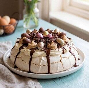 Gourmand 530 Pavlova de Pâques au chocolat
