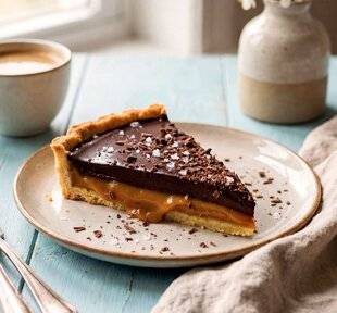 Gourmand 530 Tarte au chocolat et caramel fondant