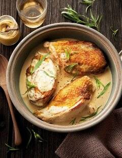 Gourmand 531 SUPRÊME DE PINTADE, SAUCE MOUTARDE ET ESTRAGON