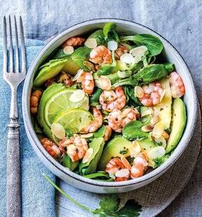 Gourmand 531 SALADE D'AVOCAT ET CREVETTES