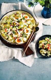 Gourmand 531 SALADE DE POMME DE TERRE À L 'ŒUF MOLLET