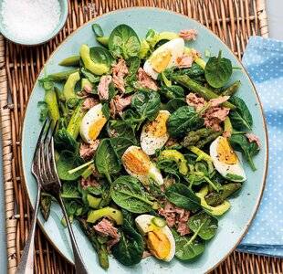 Gourmand 531 SALADE PRINTANIÈRE AU THON ET AUX ŒUFS DE CAILLE