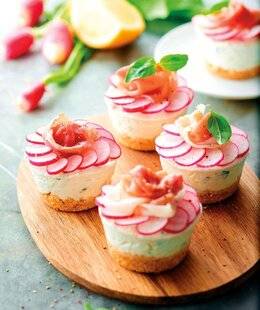 Gourmand 531 BOUCHÉES PRINTANIÈRES RADIS ET JAMBON SEC
