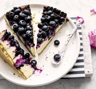 Gourmand 532 Cheese-cake aux myrtilles et au yuzu