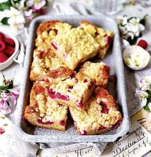 Gourmand 532 Crumb cake aux framboises
