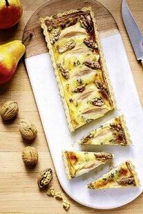 Gourmand 532 TARTE NOIX DE GRENOBLE, POIRES ET ROQUEFORT