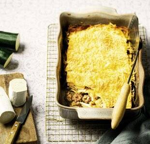 Gourmand 532 Lasagnes chair à saucisse, courgettes et chèvre