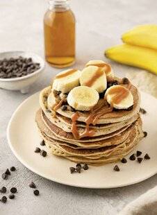 Gourmand 532 PANCAKES PROTÉINÉS BANANE ET PÉPITES DE CHOCOLAT