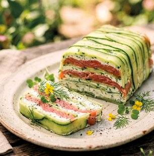 Gourmand 533 TERRINE CONCOMBRE ET SAUMON FUMÉ