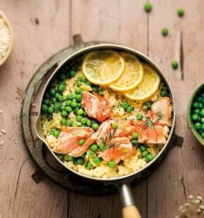 Gourmand 533 RISOTTO SAUMON PETITS POIS CITRON