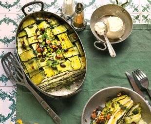 Gourmand 533 LASAGNES DE COURGETTE À LA FAISSELLE