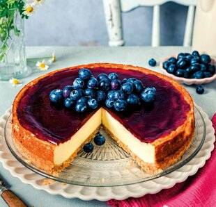 Gourmand 533 Flan aux myrtilles façon cheese-cake