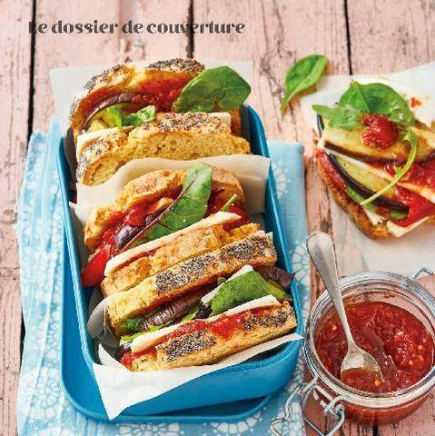 Gourmand 534 SANDWICH À L’AUBERGINE GRILLÉE ET MOZZARELLA