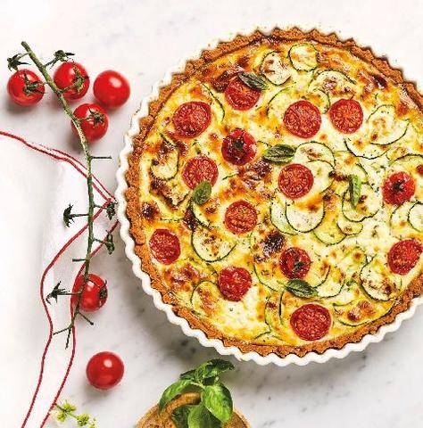 Gourmand 534 QUICHE AUX COURGETTES ET AUX TOMATES CERISE