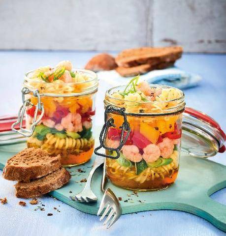 Gourmand 534 SALADE DE PÂTES AUX CREVETTES ET AUX CRUDITÉS