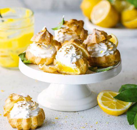 Gourmand 534 Petits choux au citron meringués