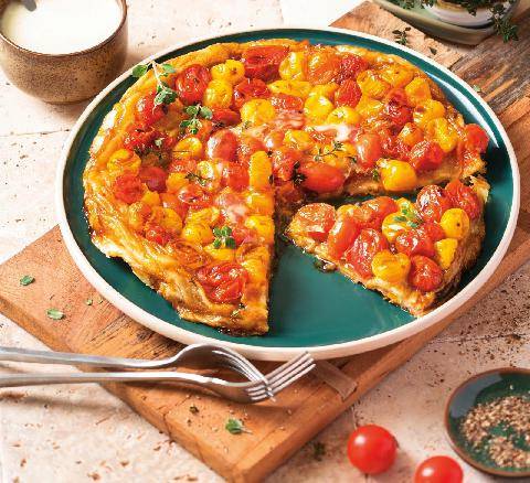 Gourmand 534 TARTE TATIN DE TOMATES CERISE À LA CANCOILLOTTE