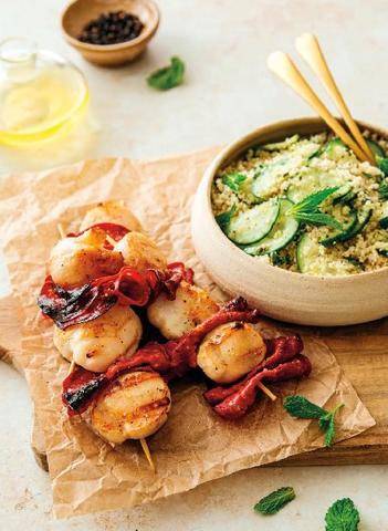 Gourmand 534 BROCHETTES DE NOIX DE SAINT-JACQUES ET CHORIZO