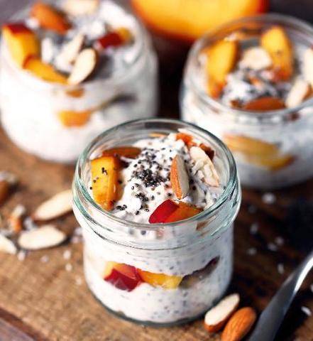 Gourmand 535 Yaourt aux graines de chia et nectarines