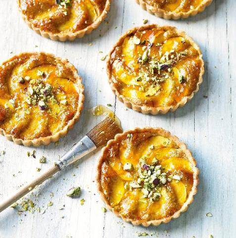 Gourmand 535 Tartelette aux nectarines et à la pistache