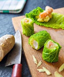 Hors Série 26 Maki chou vert aux crevettes