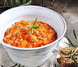 Hors Série 26 Risotto à la tomate aux pignons de pin